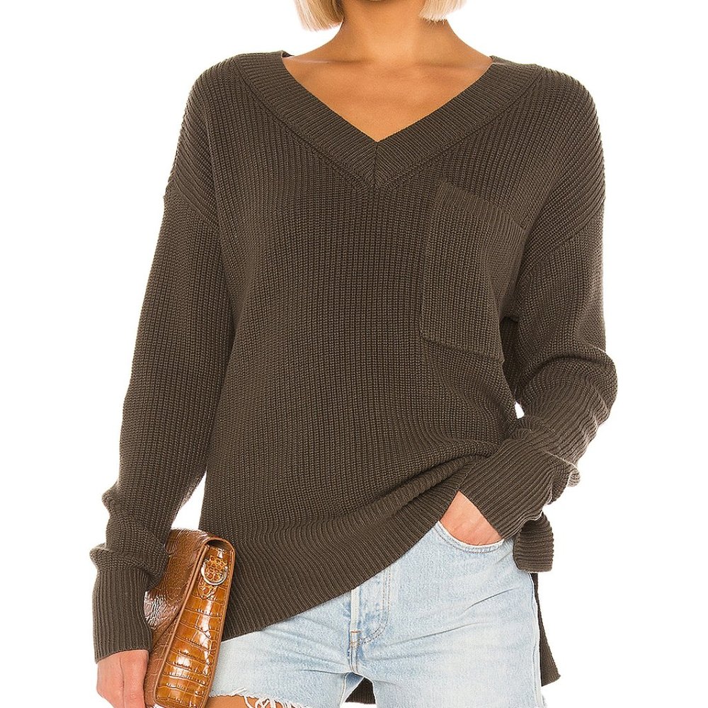 Army Green Cozy Cotton Sweater-- Revolve